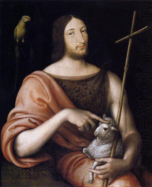 Portrait of Francois I as St John the Baptist, Jean Clouet